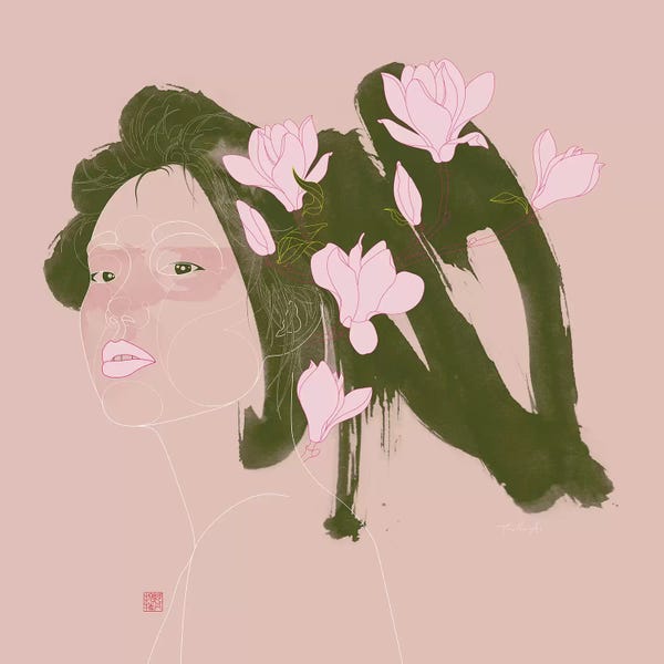 Magnolias: Mulan - Magnolia by Thoth Adan