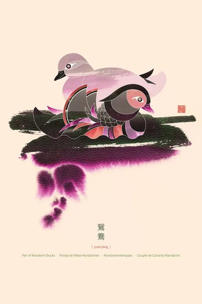 Thoth Adan: Pair Of Mandarin Ducks by Thoth Adan