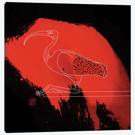Scarlet Ibis Canvas Print #TAD82} by Thoth Adan Canvas Wall Art