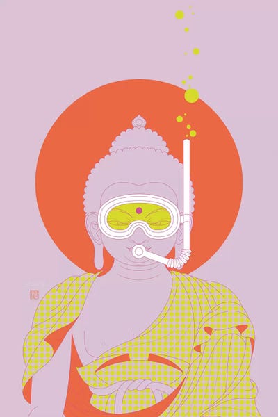 Take A Deep Breath! (Pop Art Version) by Thoth Adan multi panel art