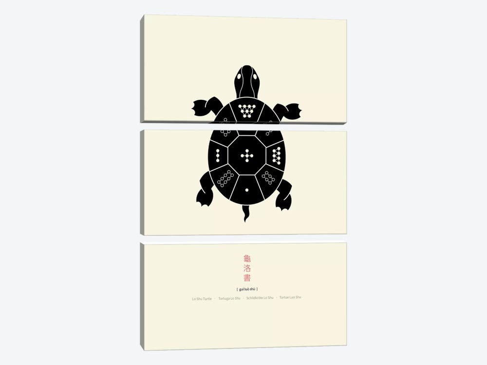 Turtle Lo Shu by Thoth Adan 3-piece Art Print
