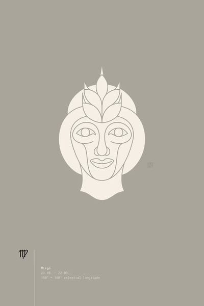 Virgo by Thoth Adan art print