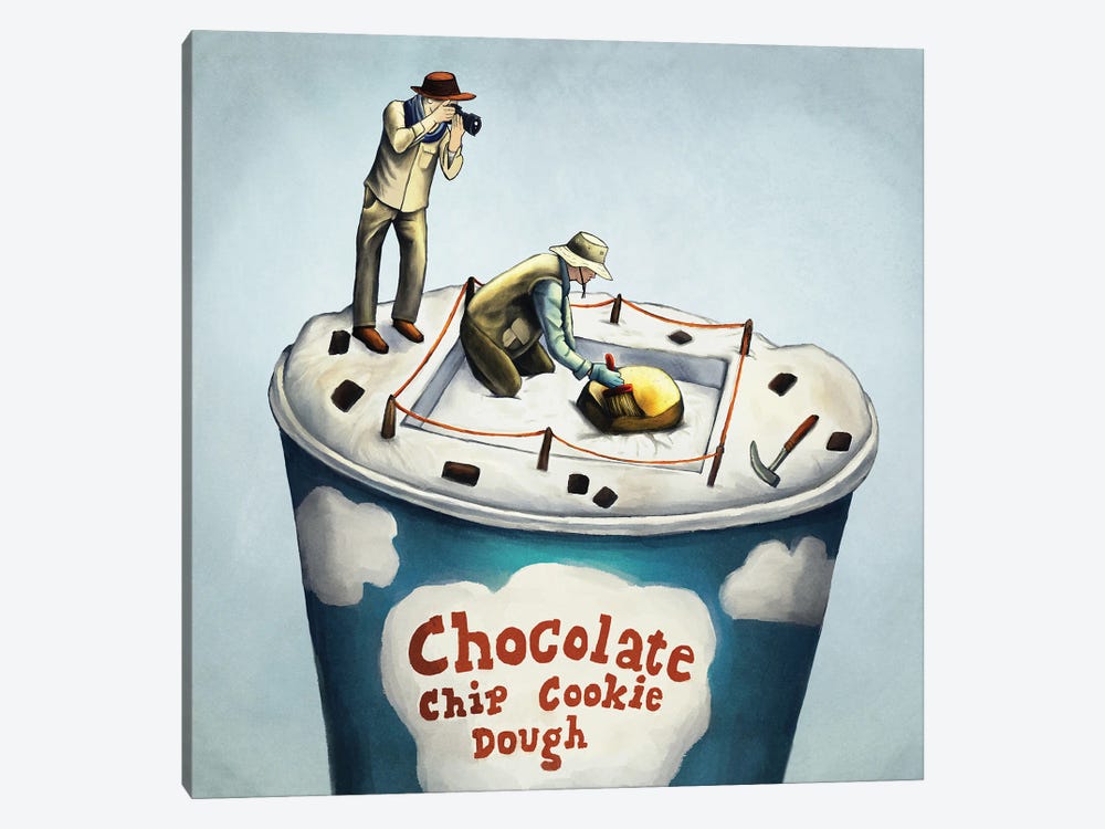 Cookie Dough Excavation by Tim Andraka 1-piece Canvas Wall Art