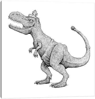 Cretaceous King Canvas Art Print - Tyrannosaurus Rex Art