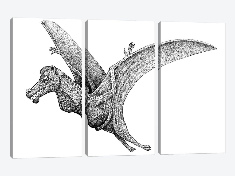 Cretaceous Knight by Tim Andraka 3-piece Canvas Artwork