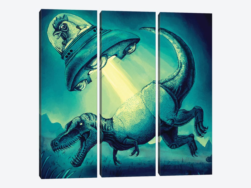 Abduct And Replace by Tim Andraka 3-piece Canvas Wall Art
