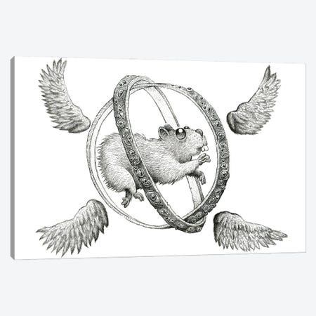 Angelic Hamster Wheel Canvas Print #TAK2} by Tim Andraka Canvas Art Print
