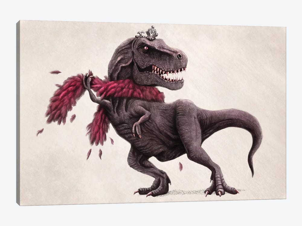Feathered T-Rex by Tim Andraka 1-piece Canvas Wall Art