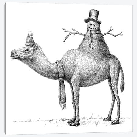 Festive Camel Canvas Print #TAK33} by Tim Andraka Canvas Artwork