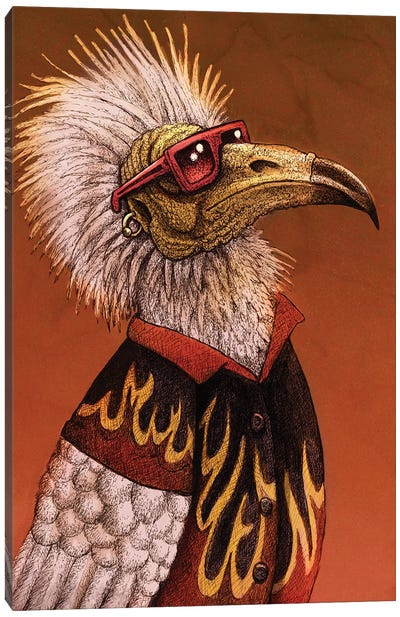 Flavor Vulture Canvas Art Print - Tim Andraka