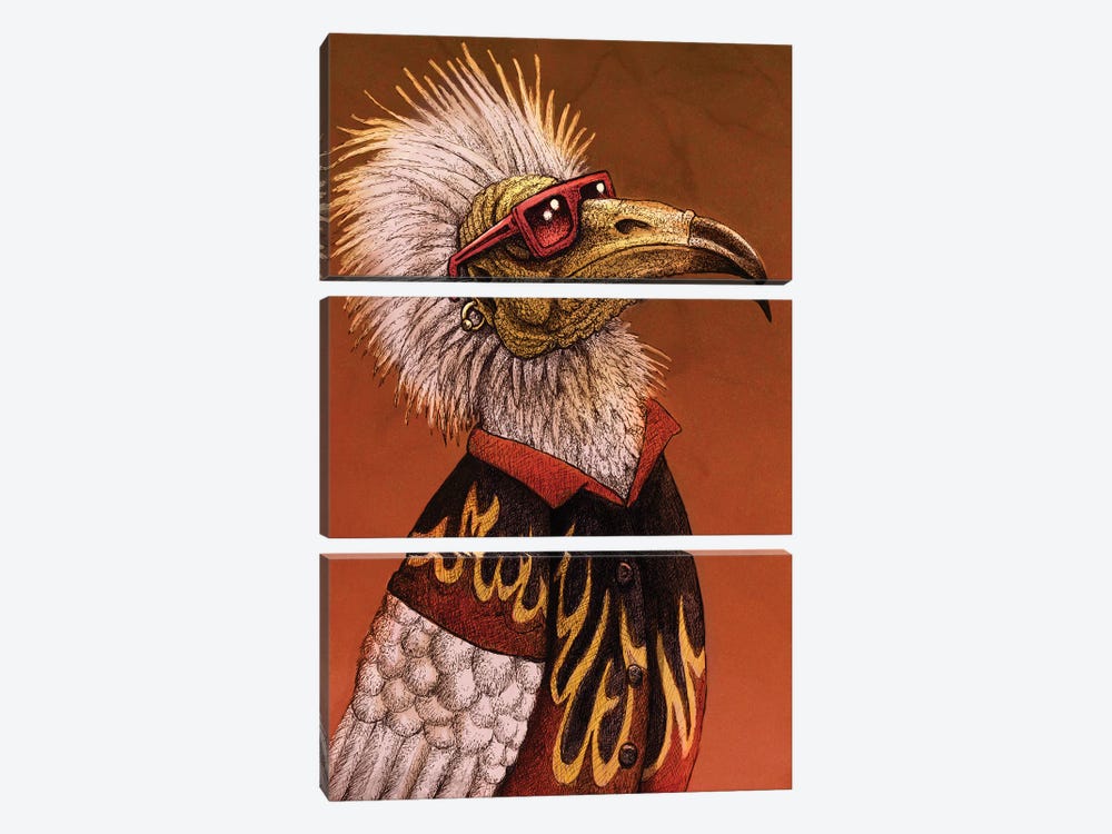 Flavor Vulture by Tim Andraka 3-piece Canvas Print