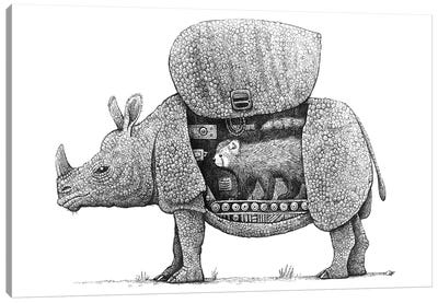 Armored Ground Transport Canvas Art Print - Rhinoceros Art