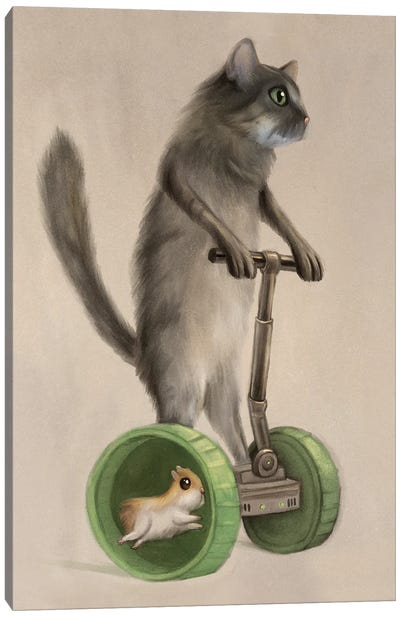 Hamster Wheels Canvas Art Print - Tim Andraka