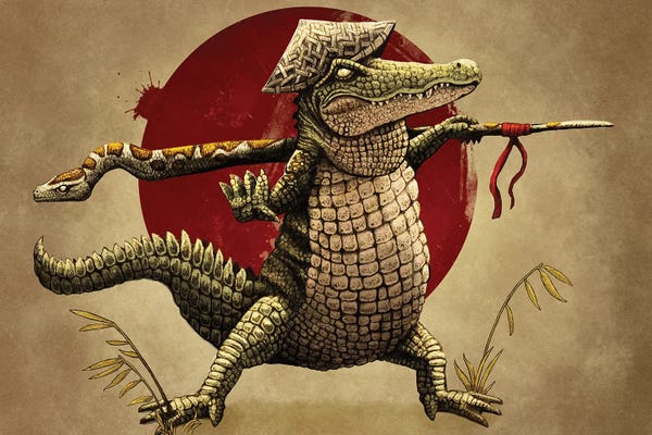 Alligators & Crocodiles: Alligator Warrior by Tim Andraka