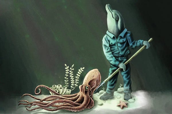 Nothing To See Here...: Ocean Floor Custodian by Tim Andraka