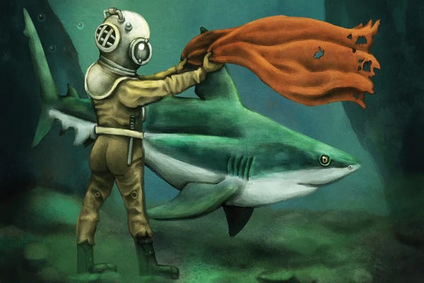 Nothing To See Here...: Bull Shark by Tim Andraka