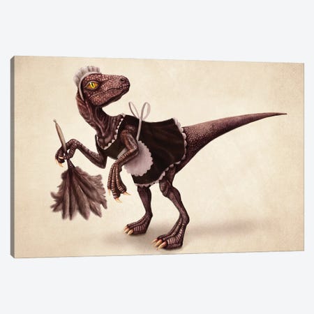 Raptor With Feathers Canvas Print #TAK67} by Tim Andraka Canvas Art