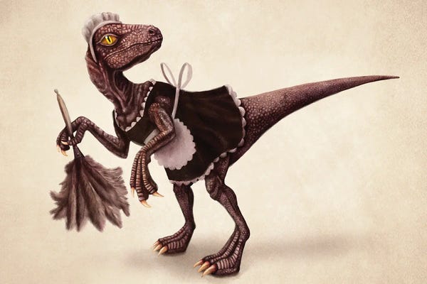 Prehistoric Animals: Raptor With Feathers by Tim Andraka
