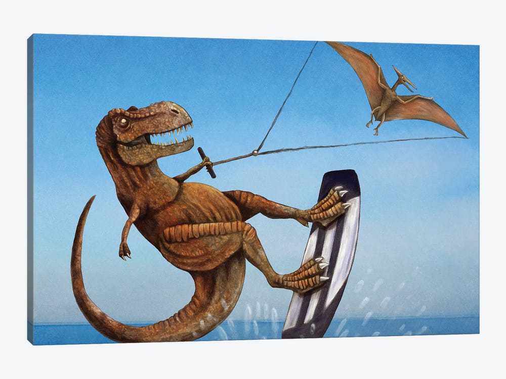 Ptero-Surfer by Tim Andraka 1-piece Canvas Art Print