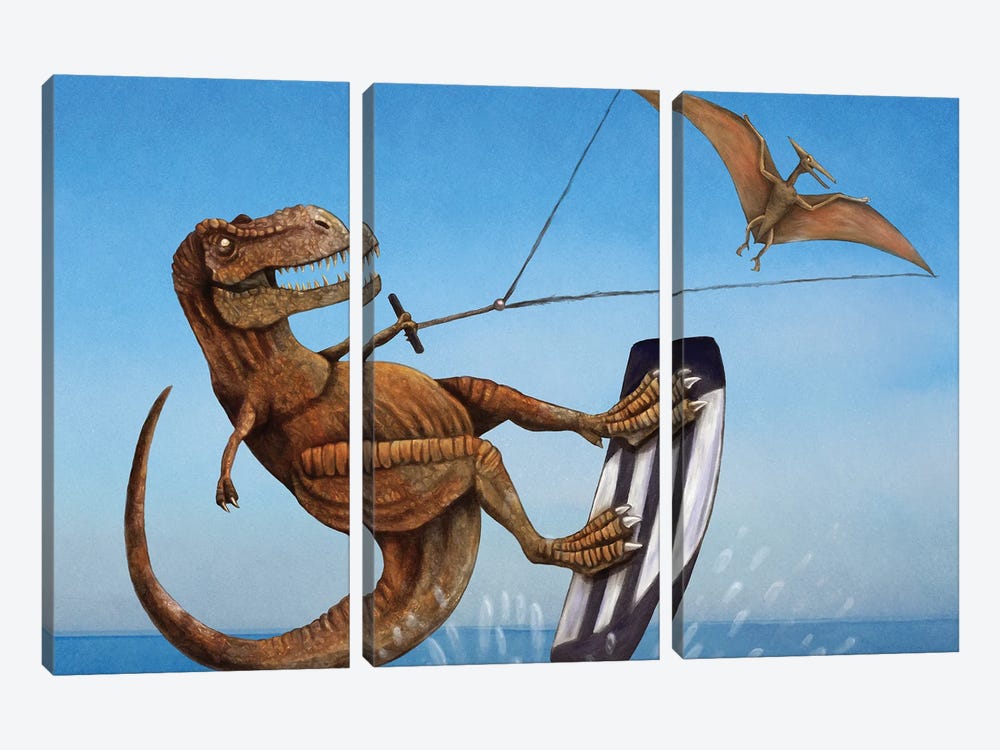 Ptero-Surfer by Tim Andraka 3-piece Canvas Print
