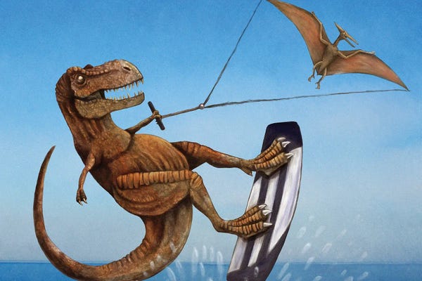 Prehistoric Animals: Ptero-Surfer by Tim Andraka