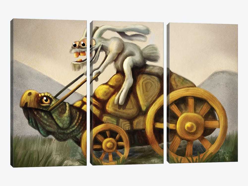 Slow And Steady by Tim Andraka 3-piece Art Print