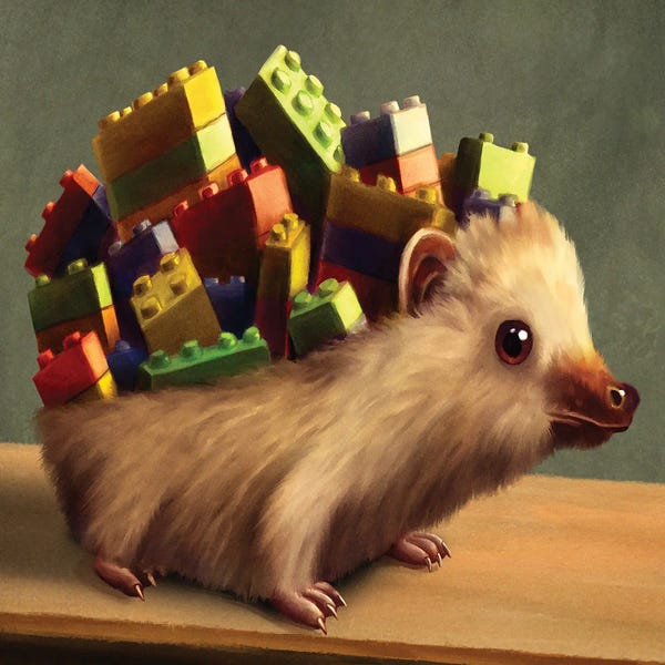 Toys: Toy Brick Hedgehog by Tim Andraka