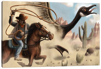 Wild Goose Chase Canvas Art Print - Tim Andraka