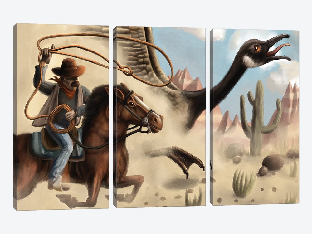 Wild Goose Chase by Tim Andraka 3-piece Canvas Wall Art