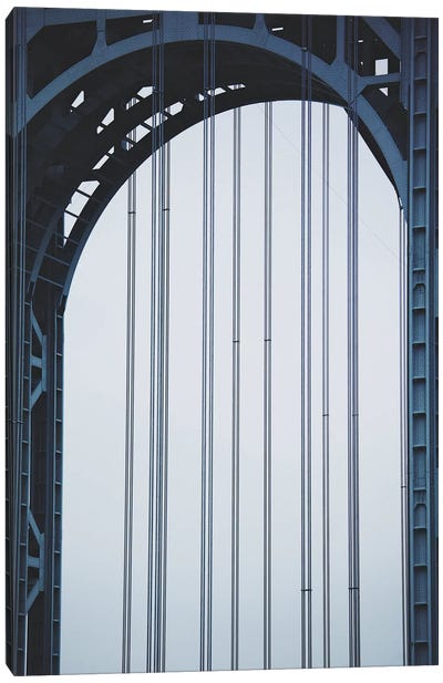 Bridge Architecture I Canvas Art Print - Dark & Stormy Blues