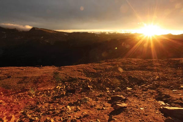 Taylor Allen: Rockies At Sunset by Taylor Allen