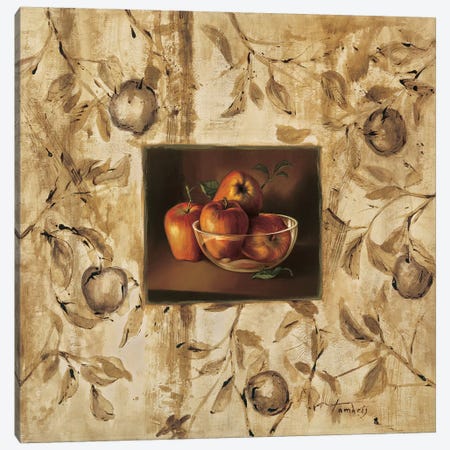 Manzanas en la mesa Canvas Print #TAM1} by Raul Tamaris Canvas Print