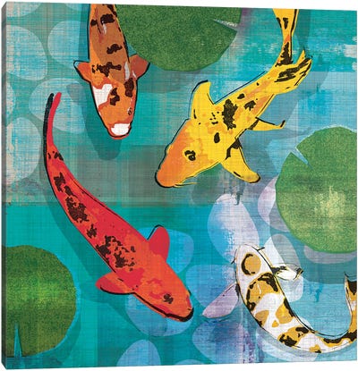 Lucky Koi I Canvas Art Print - Koi Fish Art
