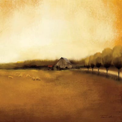 Rural Landscape I by Tandi Venter metal wall art