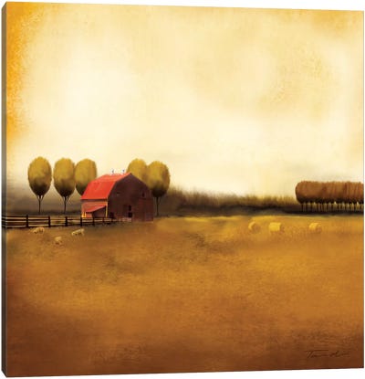 Rural Landscape II Canvas Art Print - Country Décor