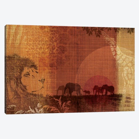 Safari Sunset II Canvas Print #TAN169} by Tandi Venter Canvas Wall Art