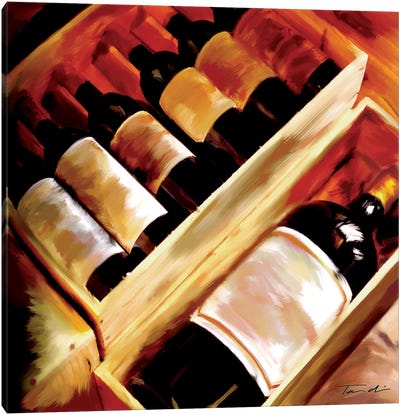 The Wine Collection I Canvas Art Print - Valiant Poppy