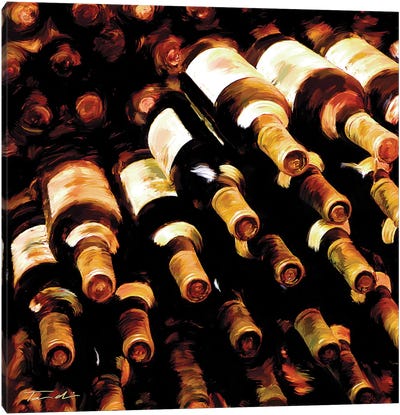 The Wine Collection II Canvas Art Print - Winery/Tavern