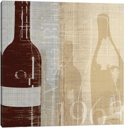 Bordeaux II Canvas Art Print - Wine Art