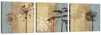 Silhouettes In The Breeze Triptych Canvas Art Print - Art Sets | Triptych & Diptych Wall Art
