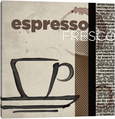 Espresso Fresco Canvas Art Print - Coffee Shop & Cafe