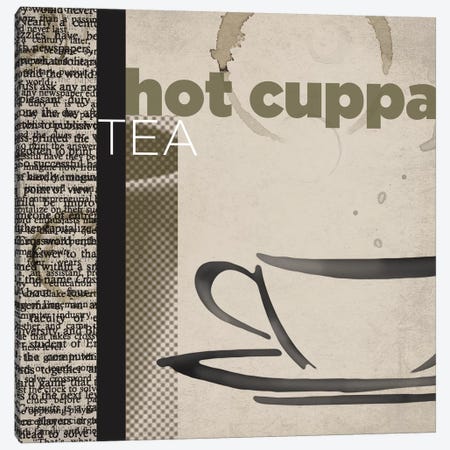 Hot Cuppa Tea Canvas Print #TAN98} by Tandi Venter Canvas Print