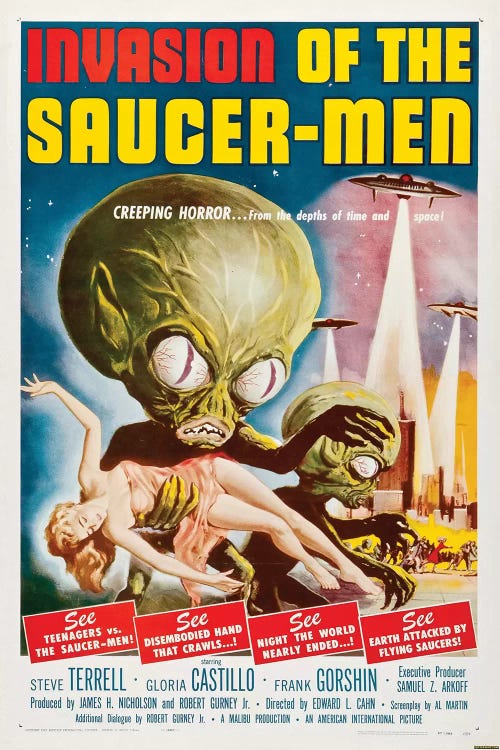 Invasion Of The Saucer-Men (1957) Movie Poster