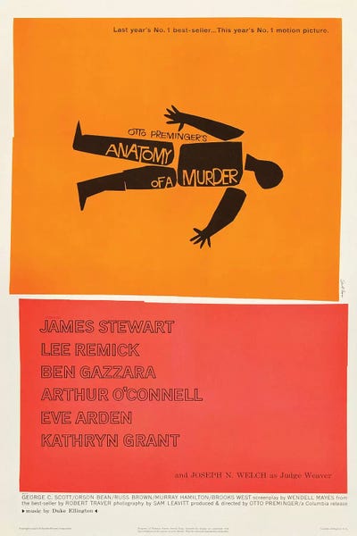 Top Art Portfolio: Anatomy Of A Murder (1959) Movie Poster by Top Art Portfolio