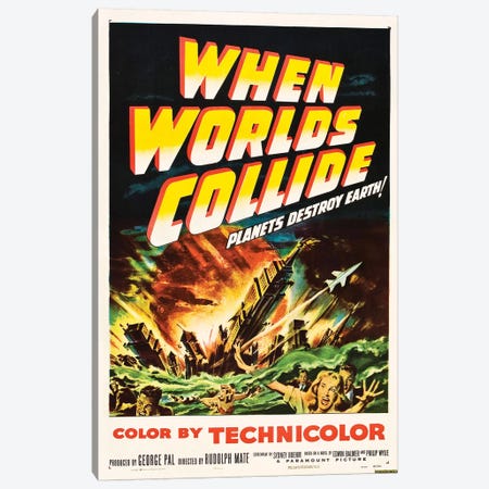 When Worlds Collide (1951) Movie Poster Canvas Print #TAP26} by Top Art Portfolio Art Print