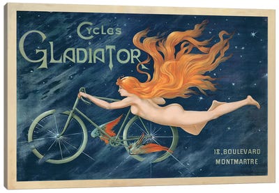 Cycles Gladiator, 1895 Ca. Canvas Art Print - Top Art Portfolio