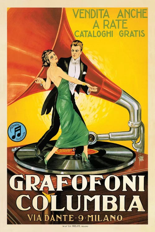 Grafofoni Columbia, 1920 Ca.