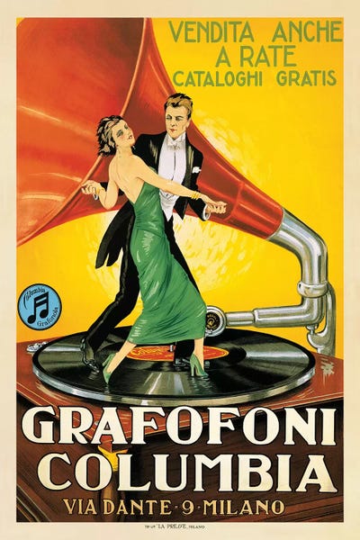 Classical: Grafofoni Columbia, 1920 Ca. by Top Art Portfolio