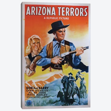 Arizona Terrors (1942) Movie Poster Canvas Print #TAP2} by Top Art Portfolio Canvas Print