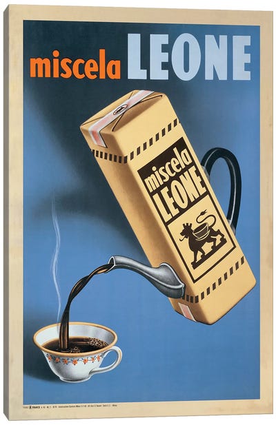 Miscela Leone, 1950 Canvas Art Print - Coffee Art